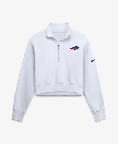 Nike Women's Buffalo Bills Phoenix Fleece Oversized Quarter-Zip Sweatshirt