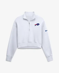 Nike Women's Buffalo Bills Phoenix Fleece Oversized Quarter-Zip Sweatshirt