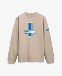 Nike Men's Sand Detroit Lions I-Formation Rewind Club Crew Sweatshirt