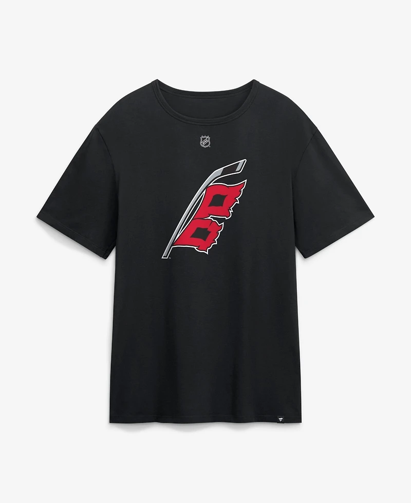 Fanatics Men's Brandon Bussi Black Carolina Hurricanes Authentic Stack Name & Number T-Shirt