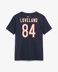 Nike Women's Colston Loveland Navy Chicago Bears Name & Number T-Shirt