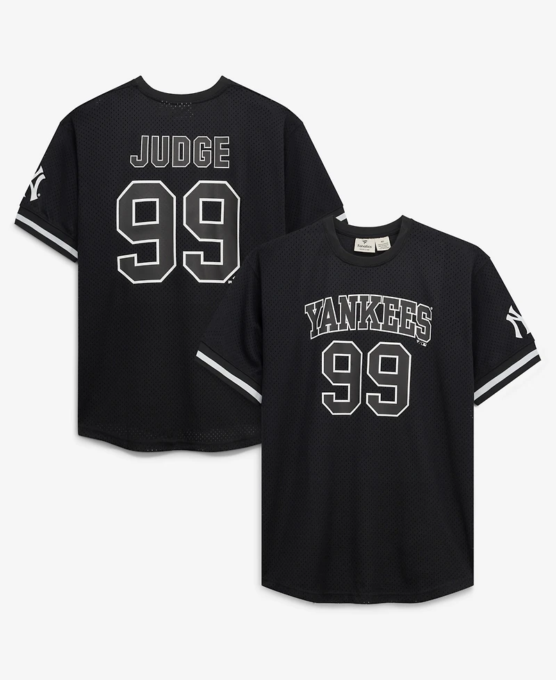 Fanatics Men's Aaron Judge Black/White New York Yankees Big & Tall Heavyweight Mesh Jersey