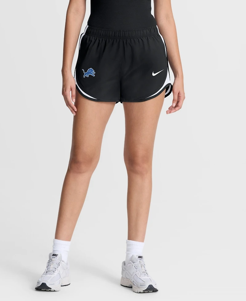 Nike Women's Detroit Lions Tempo Dri-fit Mid-Rise Shorts, 3¼" Inseam Shorts