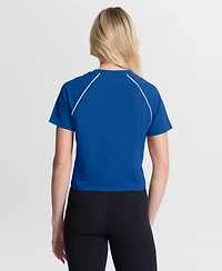 Fanatics Women's Royal Buffalo Bills Offensive Scheme Raglan Tri-Blend Cropped Top