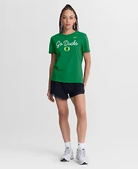 Nike Women's Green Oregon Ducks Script Mantra Logo T-Shirt