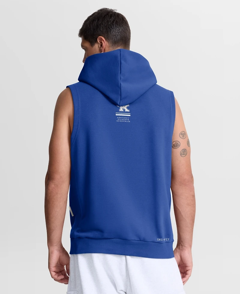 Nike Men's Royal Kentucky Wildcats 2026 Sideline Sleeveless Dri-fit Hoodie