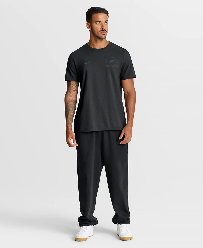 Nike Men's Black Philadelphia Eagles Split Logo T-Shirt