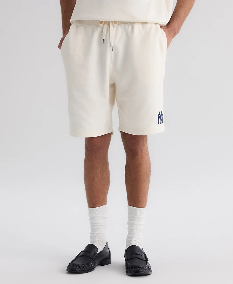 Fanatics Men's Bisque New York Yankees Iconic Terry Warm-Up Shorts