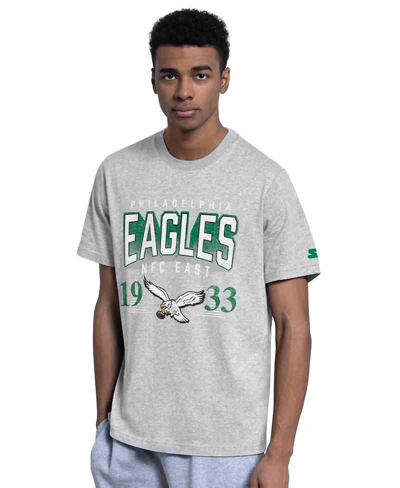 Starter Men's 2-Pack Kelly Green/Gray Philadelphia Eagles Throwback Logo T-Shirt Set