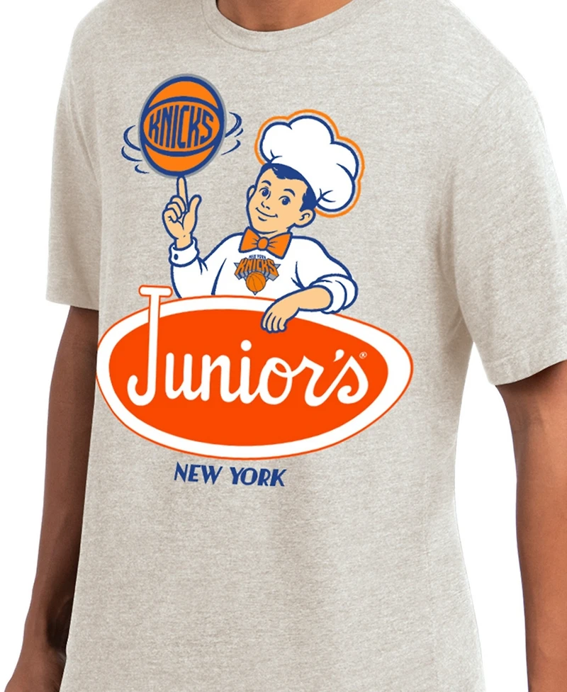 Starter Men's Oatmeal New York Knicks Junior's Prime Time T-Shirt