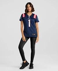 Nike Women's A.j. Brown Navy New England Patriots Game Jersey
