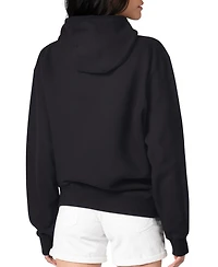 G-iii 4Her by Carl Banks Women's Black Green Bay Packers Heart Graphic Fleece Pullover Hoodie