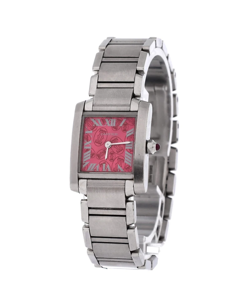 Pre-Owned Cartier Limited Edition Tank Francaise Quartz Watch in Stainless Steel 20mm