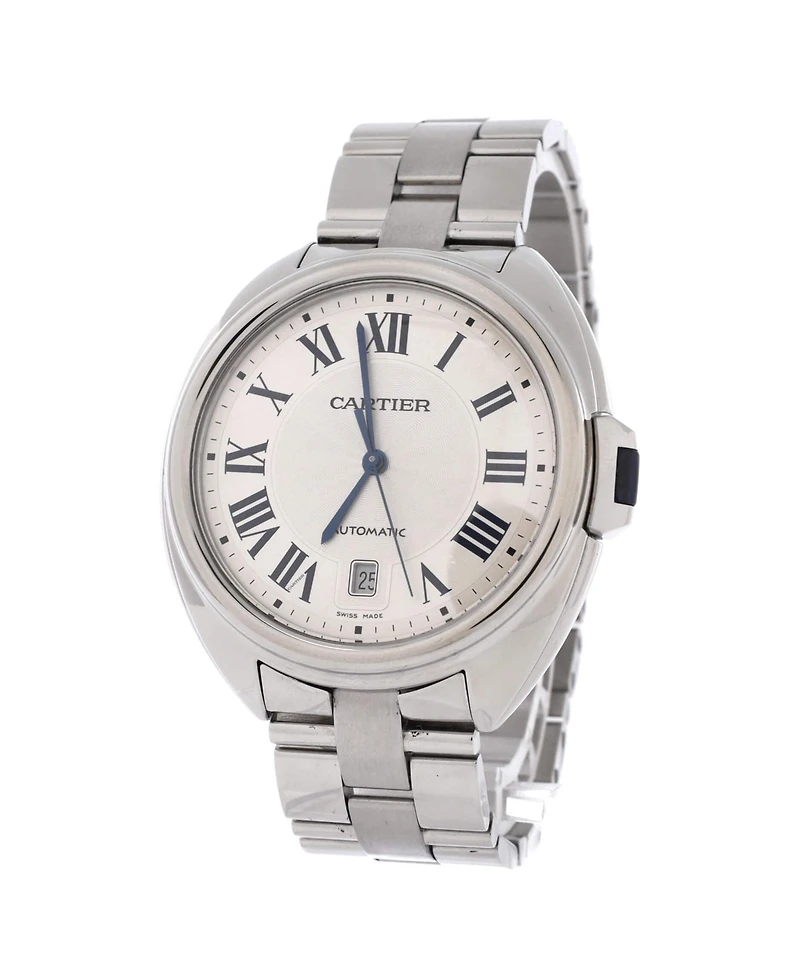 Pre-Owned Cartier Cle de Cartier Automatic Watch in Stainless Steel 40mm
