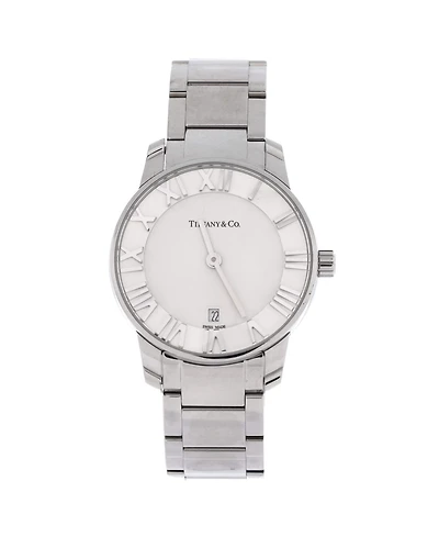 Pre-Owned Tiffany and Co. Atlas 2-Hand Quartz Watch in Stainless Steel 29mm