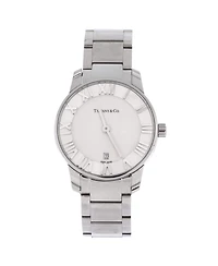 Pre-Owned Tiffany and Co. Atlas 2-Hand Quartz Watch in Stainless Steel 29mm