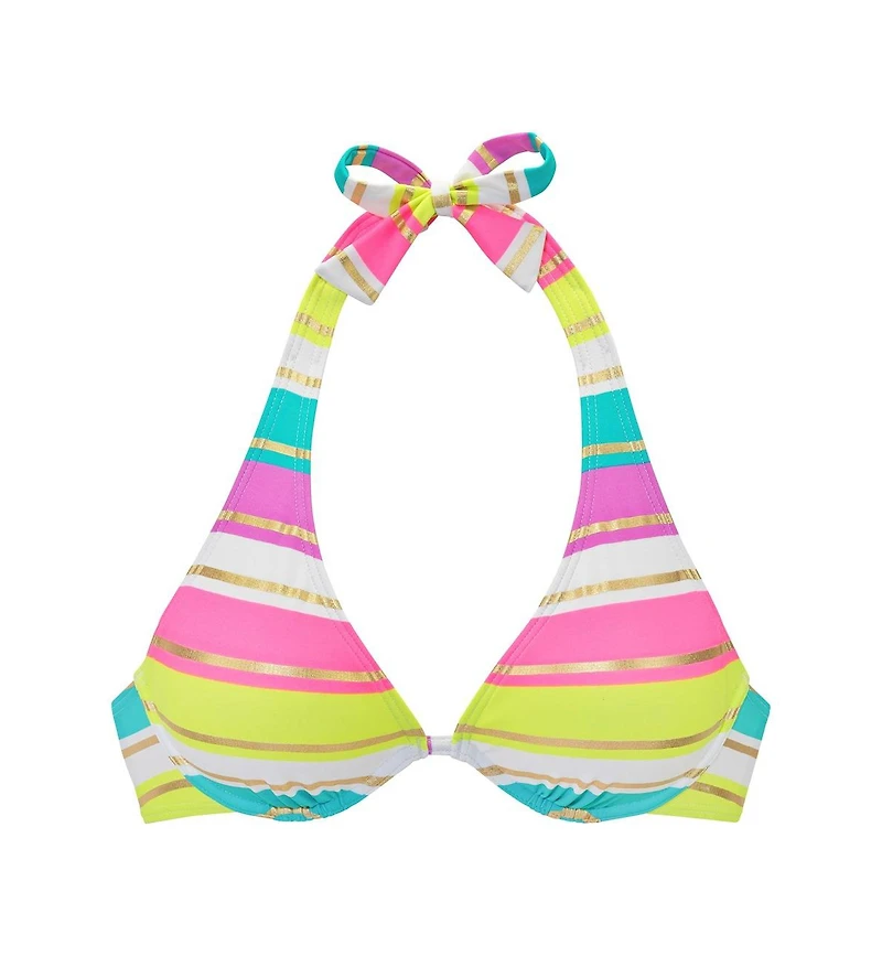 Lascana Women's Striped Underwire Bikini Swimsuit Top Bra Sizing