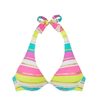 Lascana Women's Striped Underwire Bikini Swimsuit Top Bra Sizing