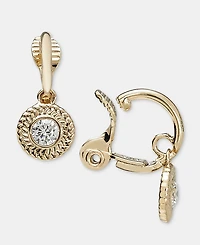 Lauren Ralph Lauren Cubic Zirconia Charm Clip-On Hoop Earrings
