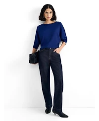Phase Eight Women's Cristine 3/4-Sleeve Viscose-Blend Boat Neck Pullover Sweater