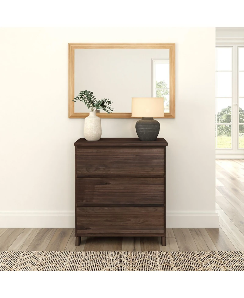 Plank+Beam Solid Wood Farmhouse 3 Drawer Dresser