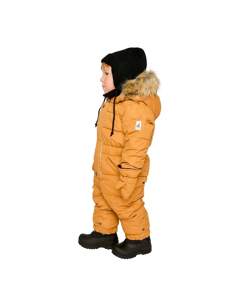 Deux par Baby Unisex 6M To 24M Original One Piece Puffy Snowsuit with Removable Mittens and Boots Sugar