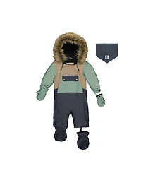 Deux par Deux Baby Boy (6M - 24M) One Piece Snowsuit Adapted for Car Seats Cool