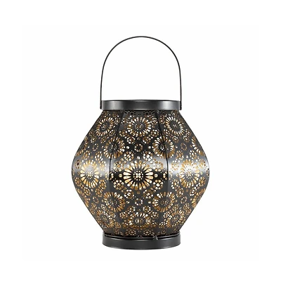 Allsop Home & Garden, Daisy Punched Metal Solar Lantern