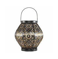 Allsop Home & Garden, Daisy Punched Metal Solar Lantern
