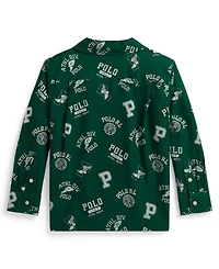 Polo Ralph Lauren Boys' 2T-7 Print Cotton Oxford Shirt