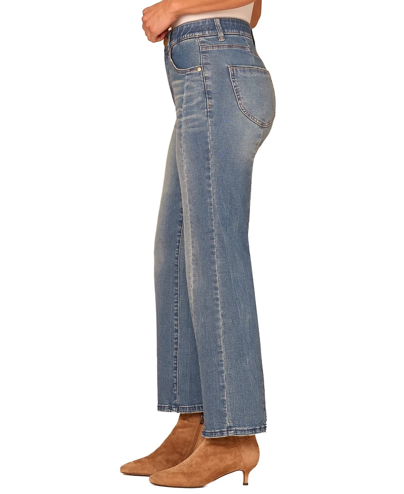 Democracy Petite Ab Solution Skyrise High-Waisted Bootcut Jeans