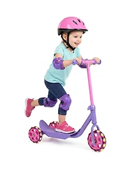 Slickblue Kids 3-Wheel Scooter with Led Wheels and Anti-Slip Deck