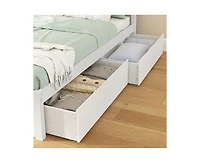 Grain & Grove Bear Full Single Bed With Underbed Storage Drawers