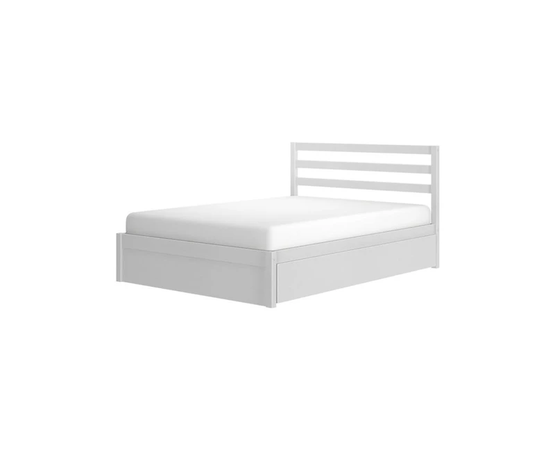 Grain & Grove Bear Full Single Bed With Trundle, Brushed
