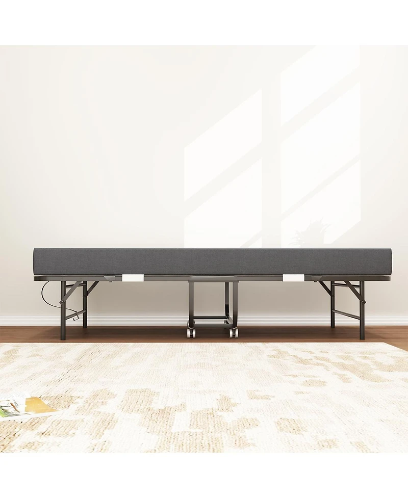 Streamdale Furniture Extra Long 75" x 38" Folding Guest Bed with 5" Memory Foam Mattress, 450lbs Cap