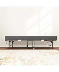 Streamdale Furniture Extra Long 75" x 38" Folding Guest Bed with 5" Memory Foam Mattress, 450lbs Cap
