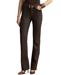 Lauren Ralph Petite Stretch High-Rise Coated Bootcut Jeans, 29-1/2" Inseam