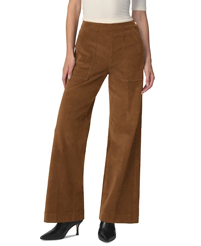 Joe's Jeans Women's The Side Zip Wide Leg Corduroy High-Rise Pants