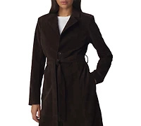 Joe's Jeans Women's Belted Collared Long Coat