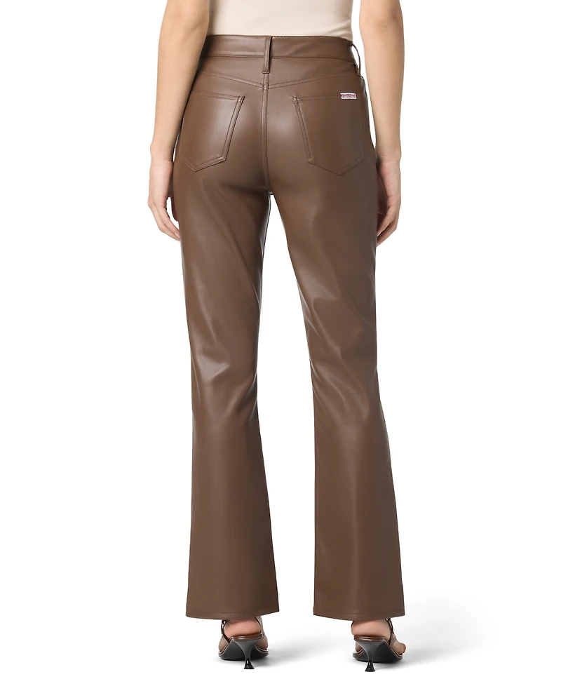 Hudson Jeans Women's Blair High-Rise Faux-Leather Bootcut Pants
