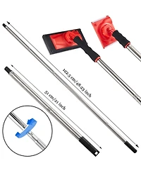 Xdovet Paint Edger Tool Kit Extension Rod Touch-up Pads Corner Ceiling Rotating Handle