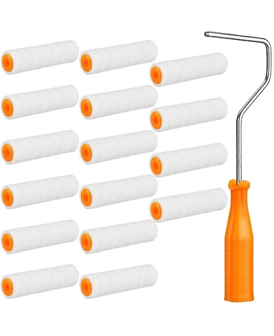 Xdovet Mini Paint Roller Brush Set for Trim Edge Corner Window Frame Touch Up