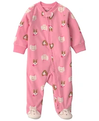 Carter's Baby Girls' Dog Fleece 2-Way Zip Sleep & Play