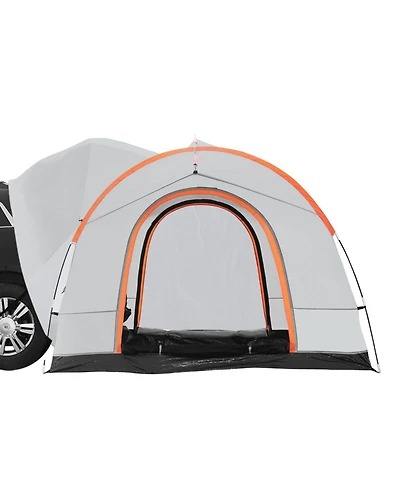 Mountaintop Suv Camping Tent, 8'x8' PU2000mm Double Layer Rear Tent, Rain Layer and Carry Bag, Fits 6-8 People for Van Tailgate Camping