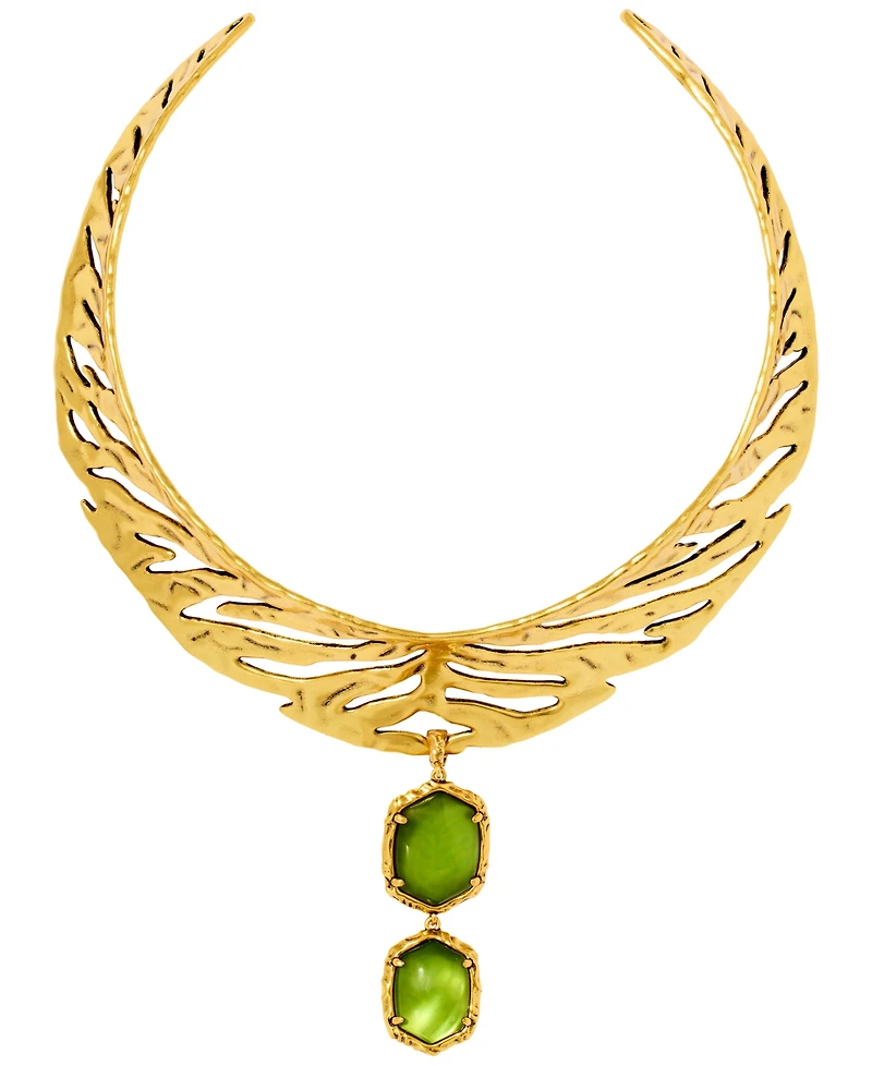 Kendra Scott Imitation Pearl Tiger Striped Daphne Statement Necklace