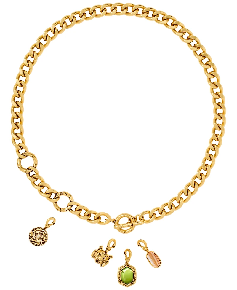 Kendra Scott Imitation Pearl Raina Charm Statement Necklace