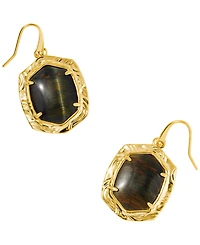 Kendra Scott Tiger Eye Striped Daphne Drop Earrings