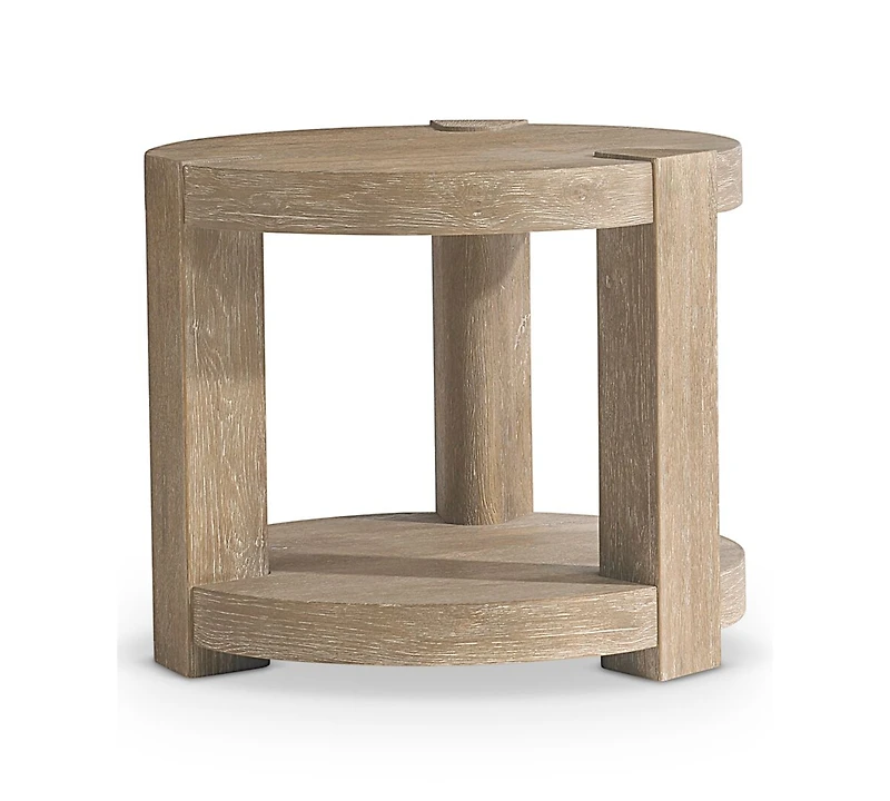 Bernhardt Tribeca 26" Wood Round Side Table