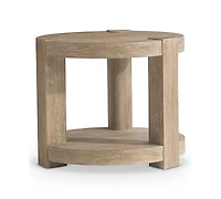 Bernhardt Tribeca 26" Wood Round Side Table