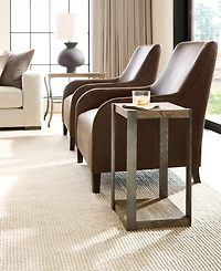 Bernhardt Tribeca 12.38" Wood & Steel Accent Table